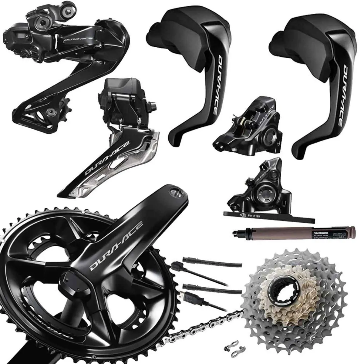 Shimano DURA-ACE Di2 TT Groupset R9270P Disc Brake 12x2-speed with Power Meter FC-R9200-P