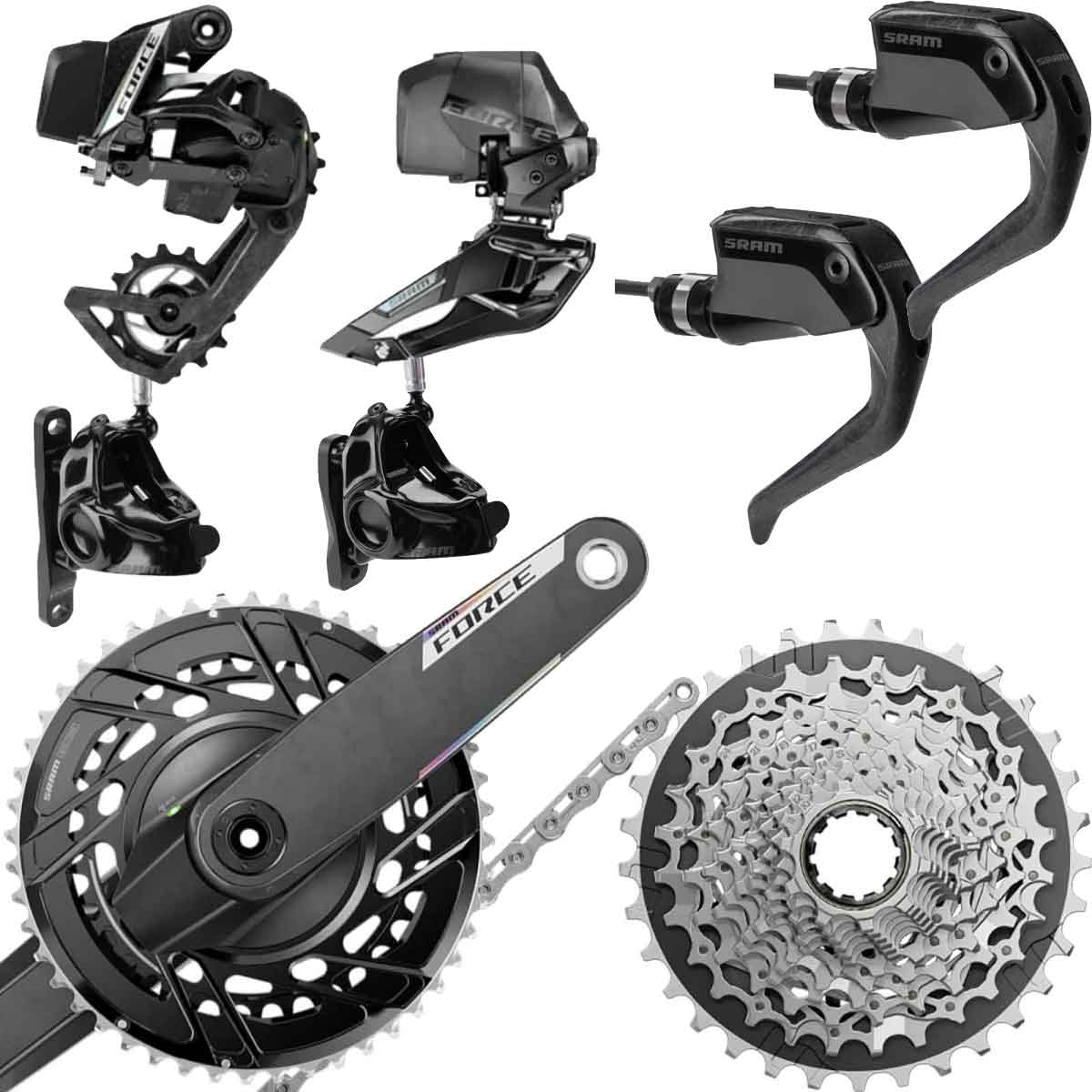 Sram Force AXS E1 TT Groupset Power Meter Disc 12x2-speed