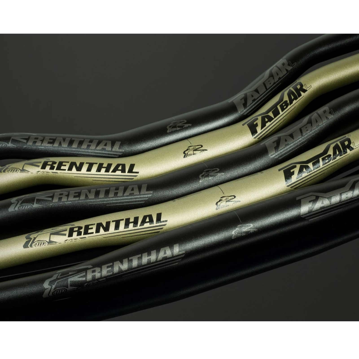 Renthal V3 Fatbar Lite Zero MTB Handlebar Aluminium 31.8 mm Ø | Rise 0 mm Width 760 mm Gold
