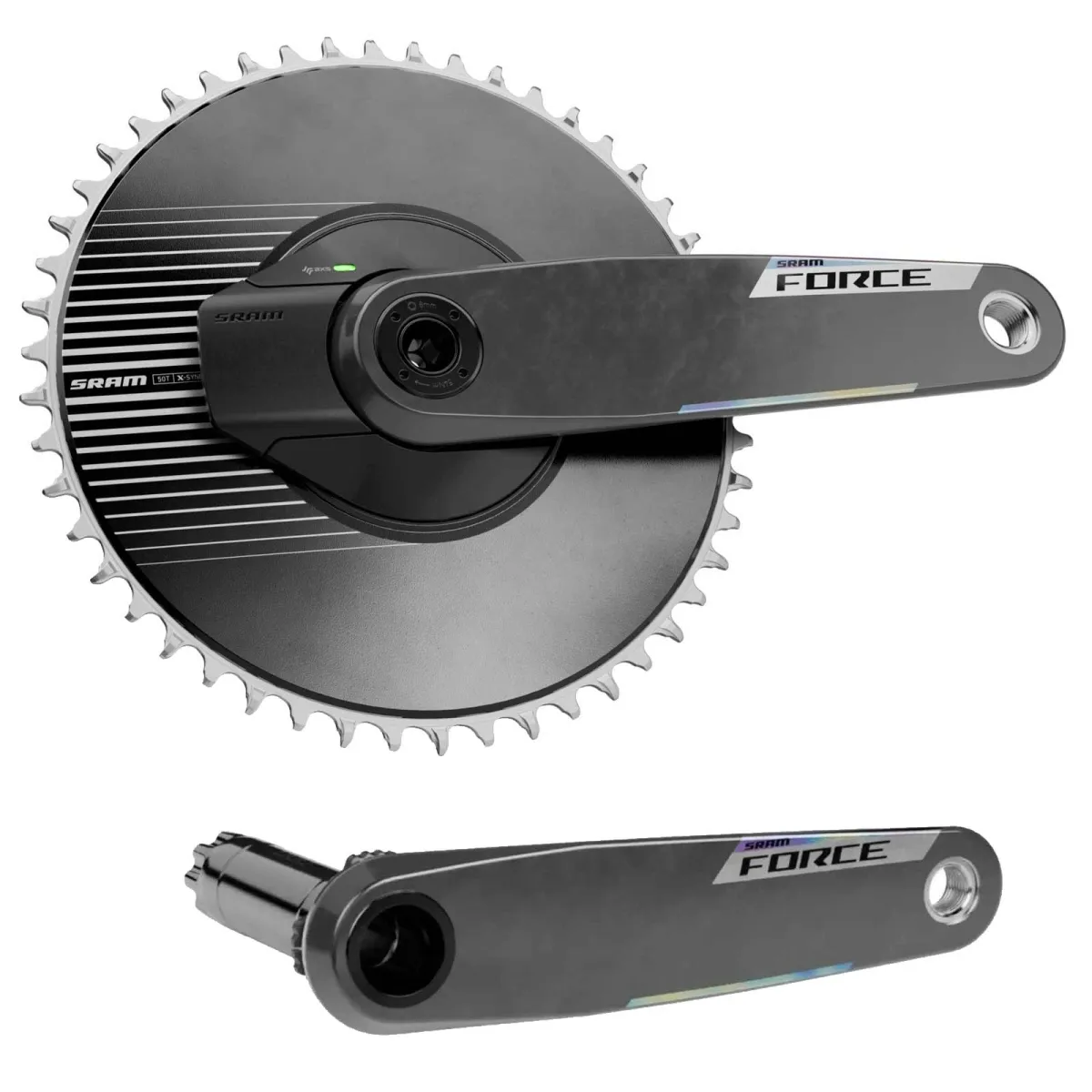 Sram Force 1x AXS Powermeter E1 DUB Road Carbon | Aero chainring 50 teeth 175 mm