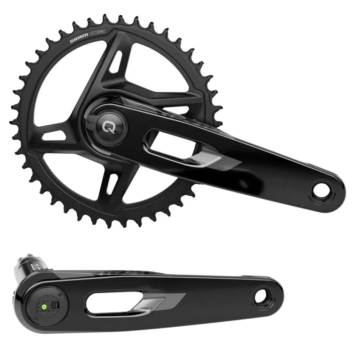 Sram Rival XPLR AXS E1 PWR Powermeter Crank DUB Road Wide Aluminium | 1x 42-tooth 172.5 mm