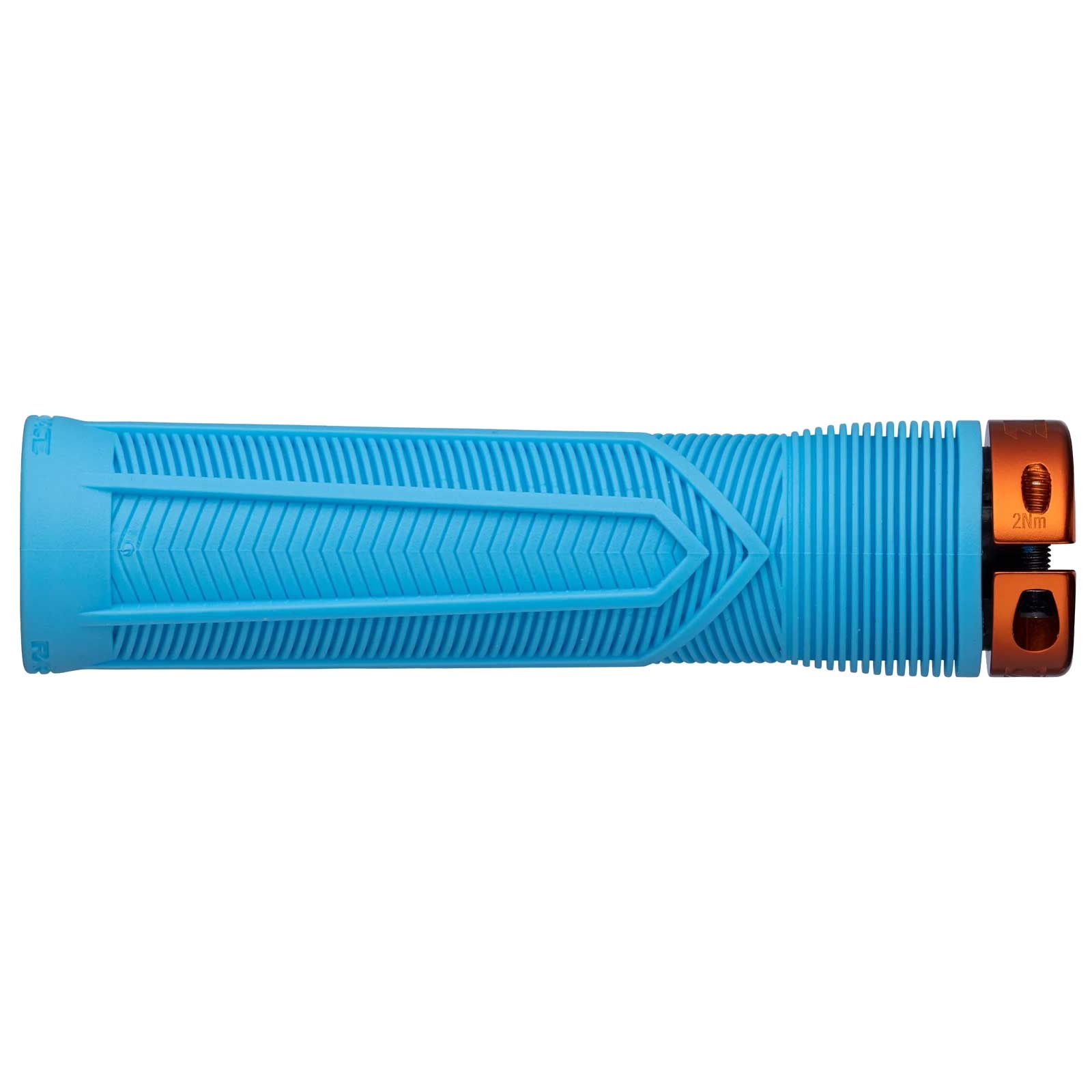 Race Face Chester Lock On Handlebar Grips 34 mm Colour: light blue/orange