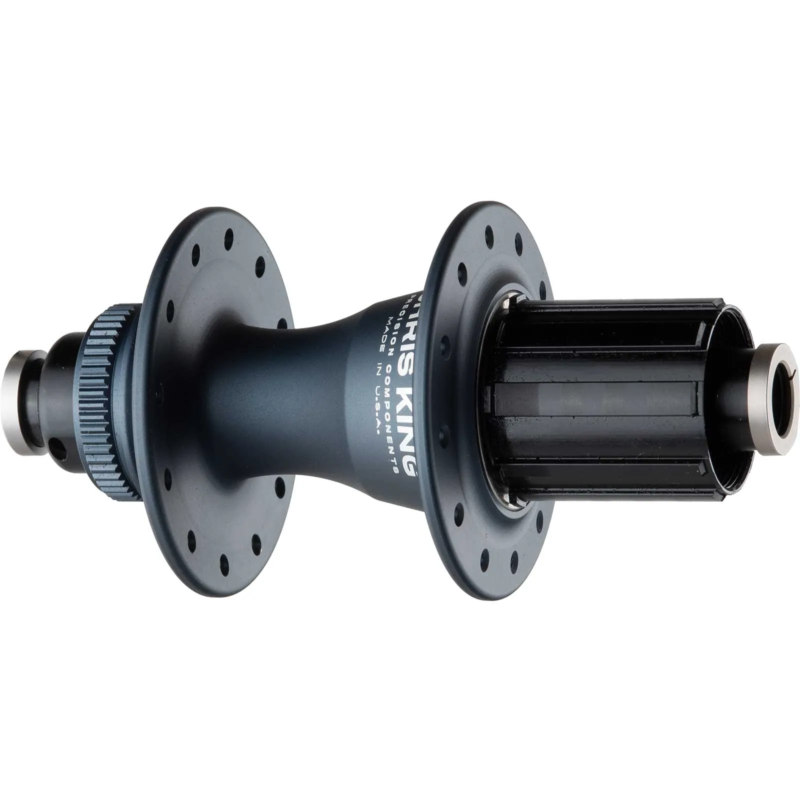 Chris King R45D rear hub 12x142 Disc Centerlock 24-hole rotor Shimano Micro Spline midnight | midnight blue