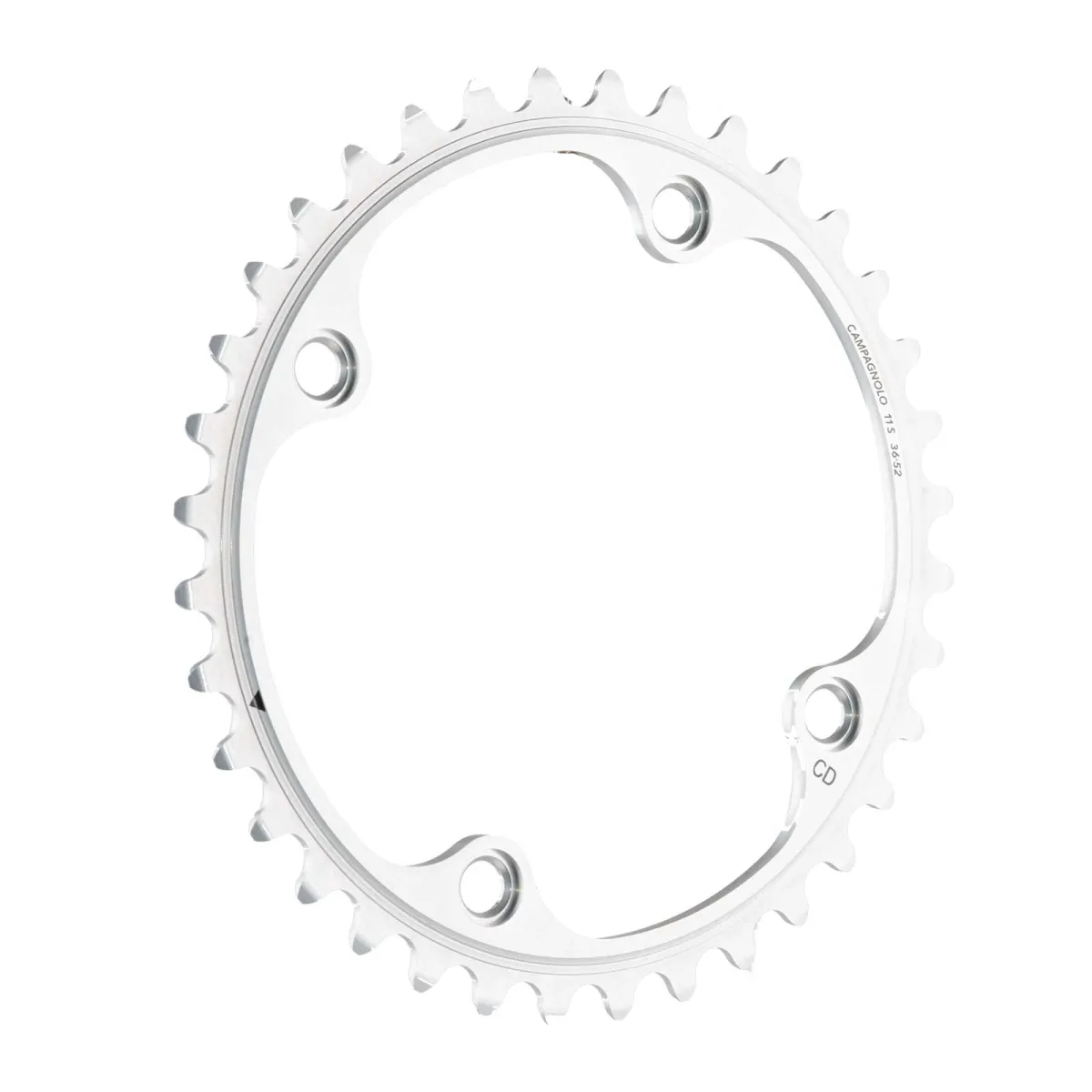 Campagnolo Potenza 11s chainring, 39 teeth, 4-arm, 112mm chainline, silver