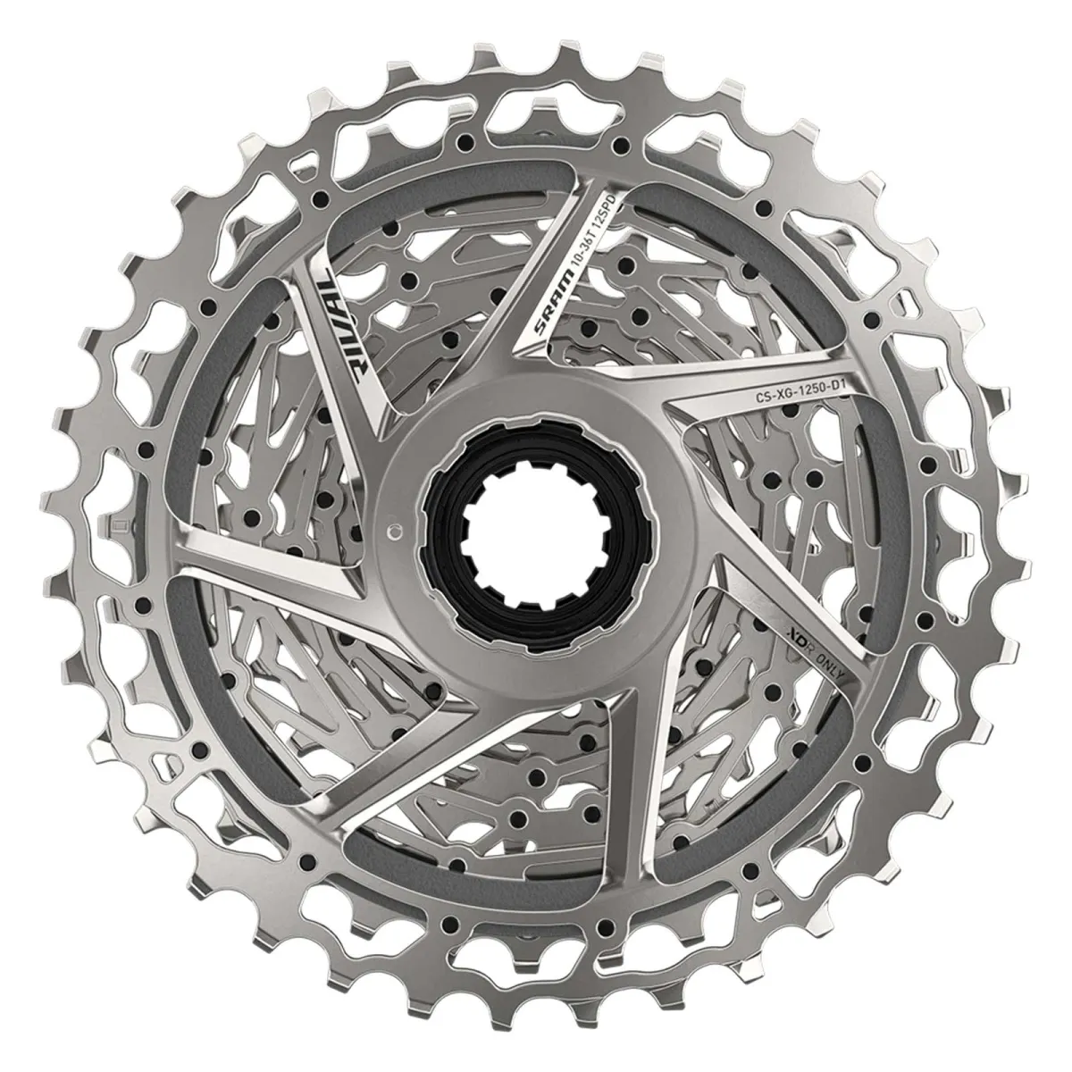 Sram Rival AXS Cassette XG-1250 XDR 12-speed silver 10-36 teeth