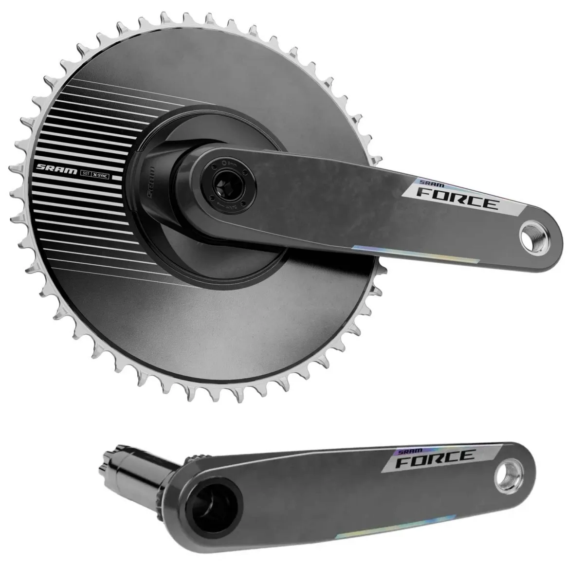 Sram Force 1x Crank E1 DUB Road Carbon | 1x Aero 50 teeth 165 mm