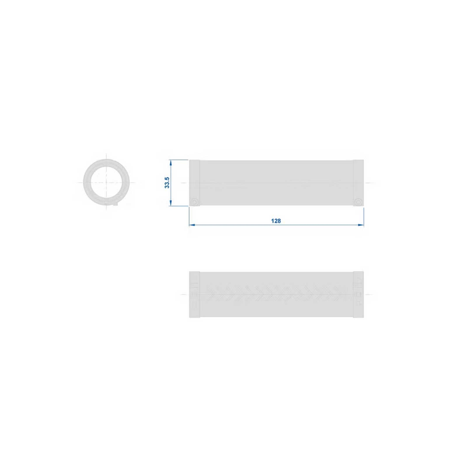 Ritchey WCS Classic Leather Locking Handlebar Grips, colour: black