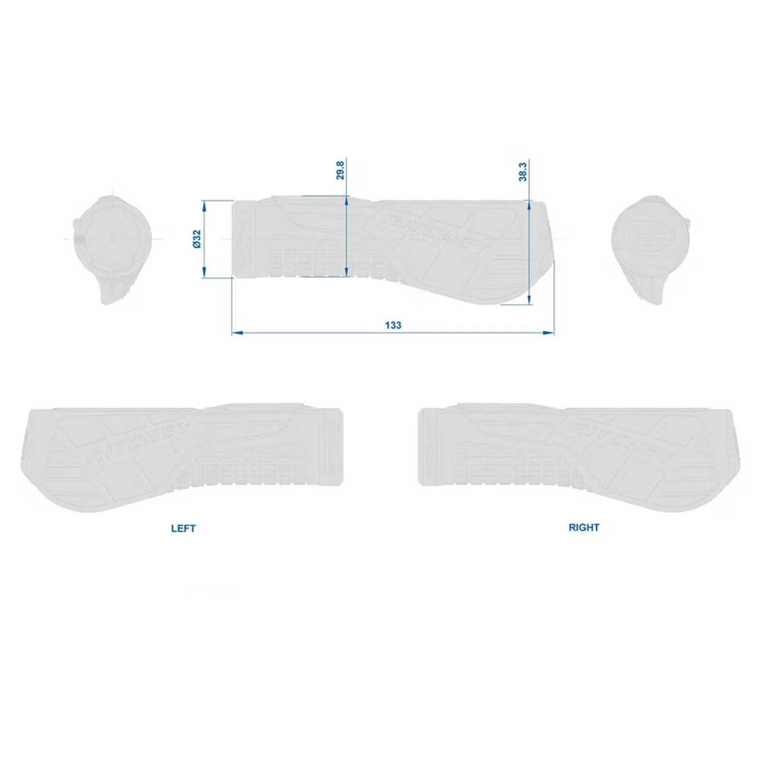 Ritchey WCS EGP Locking Handlebar Grips Colour: black