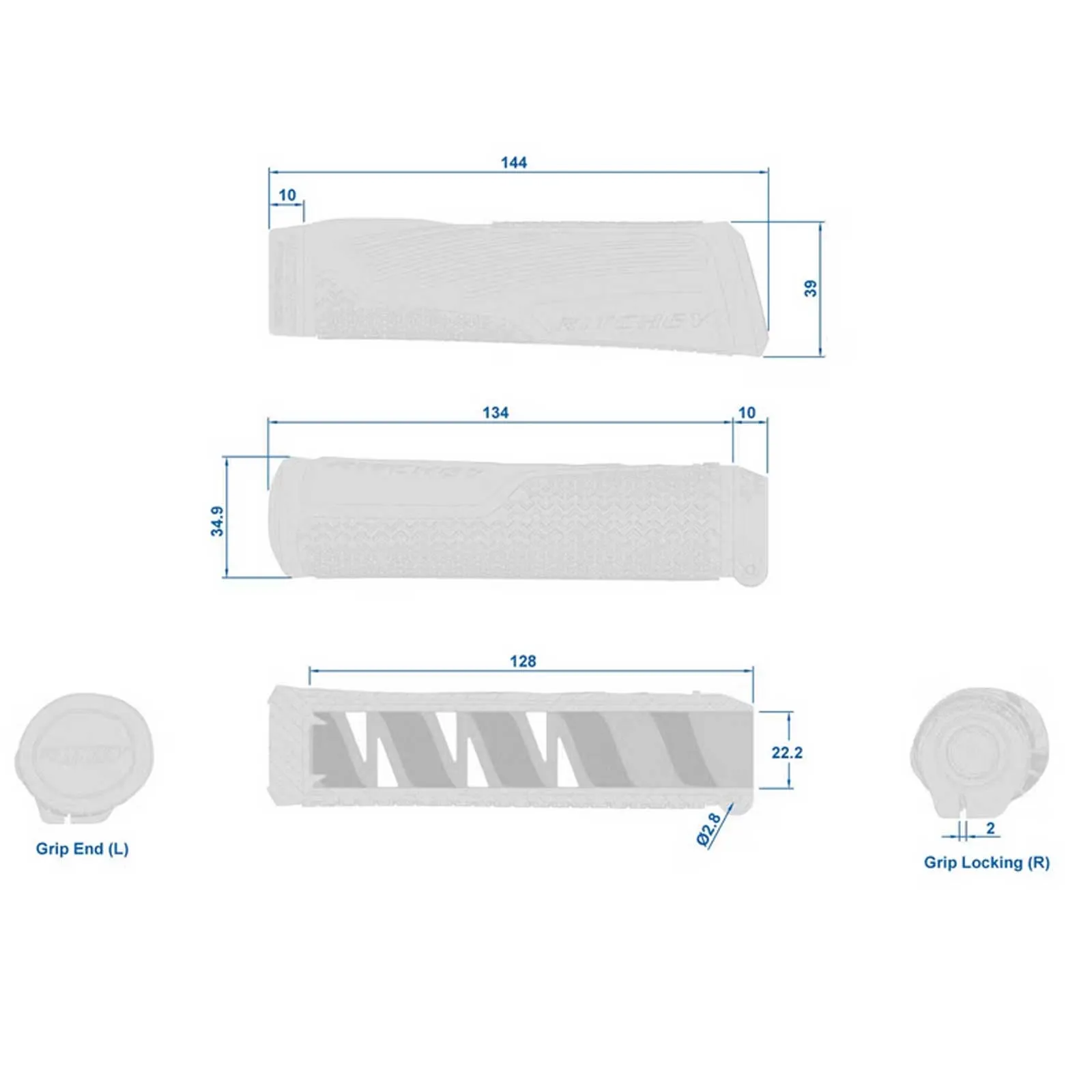Ritchey WCS Trail Python Handlebar Grips Colour: black