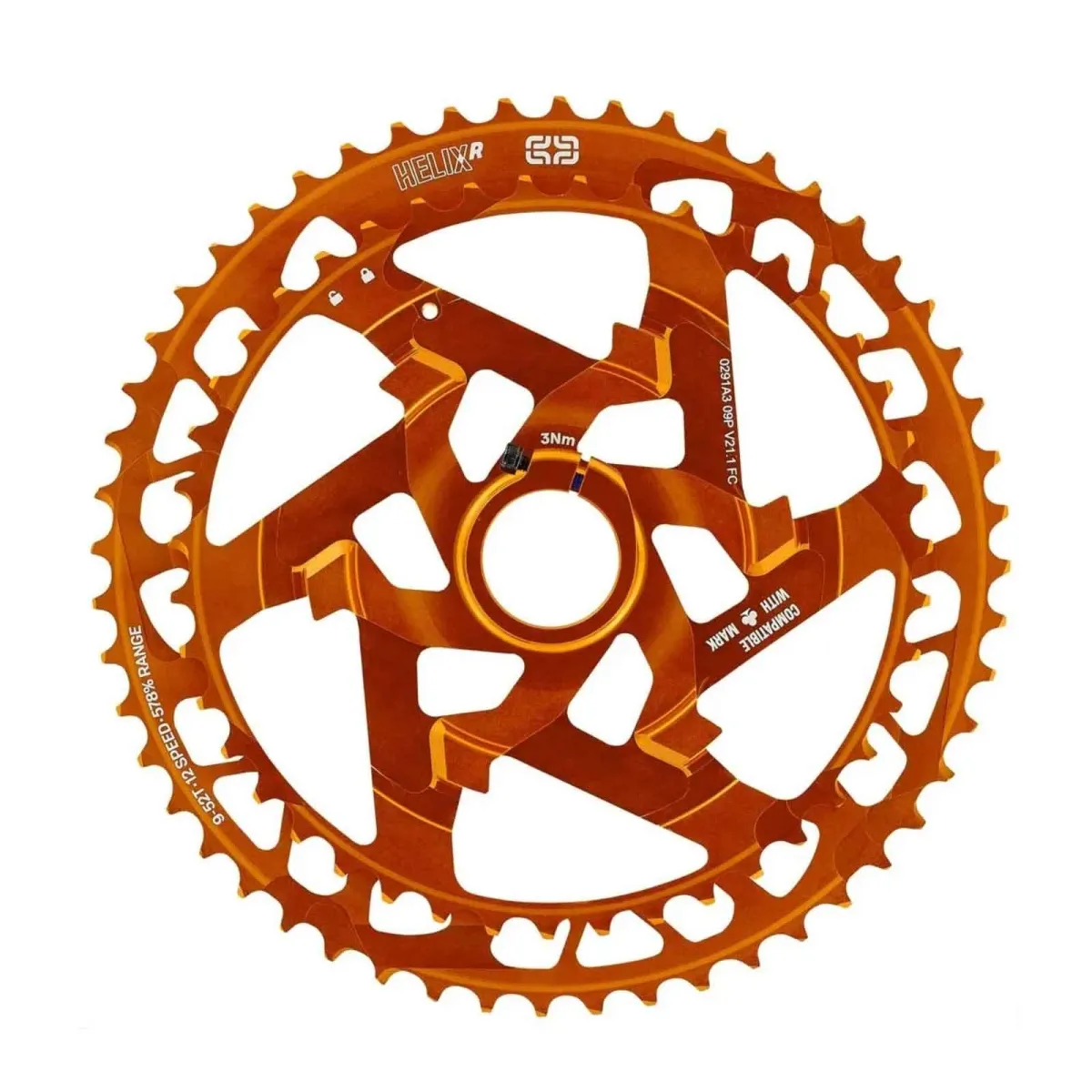 e*thirteen Helix Race E-Bike / Gravel XD Cassette 12-speed 13-52 tooth range Naranja-Orange