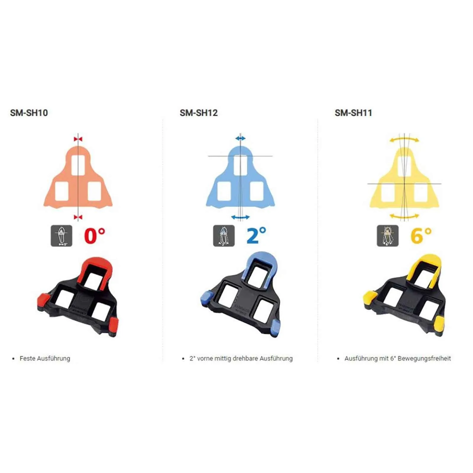 Shimano SPD SL Pedal Cleats | SH-SM12 Blue 2-Piece Set