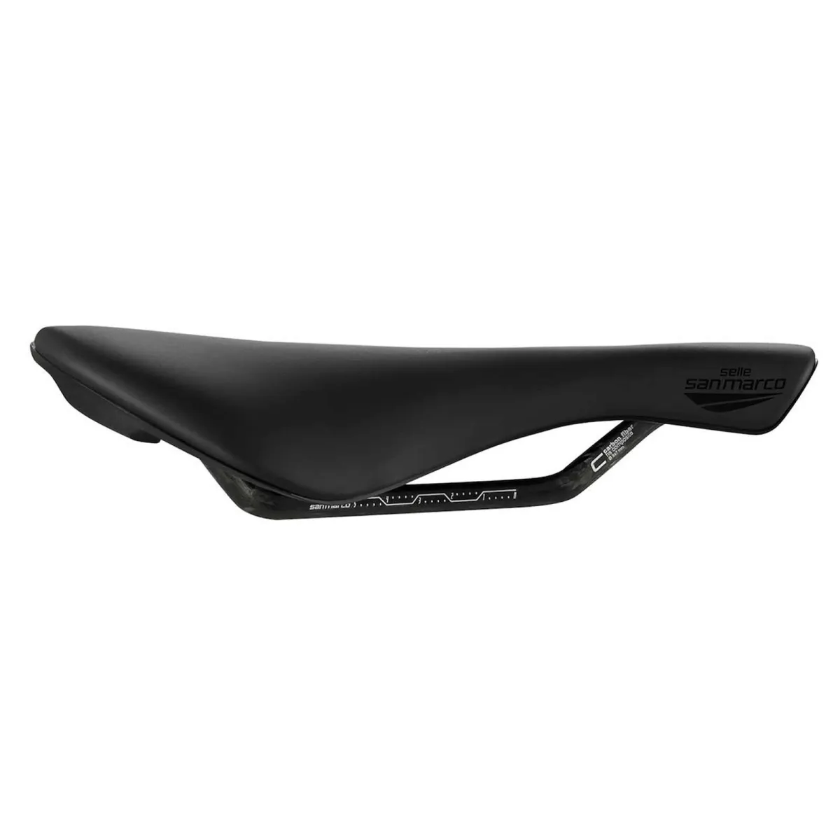Selle San Marco Mantra Carbon FX Saddle L2 Wide, black, carbon frame