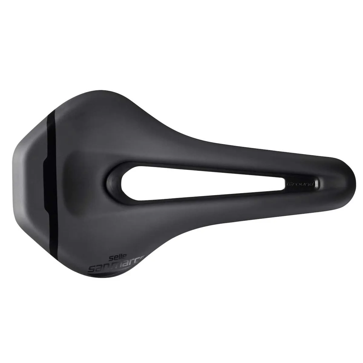 Selle San Marco Ground Sport Saddle L3 Wide Open Fit black, steel frame