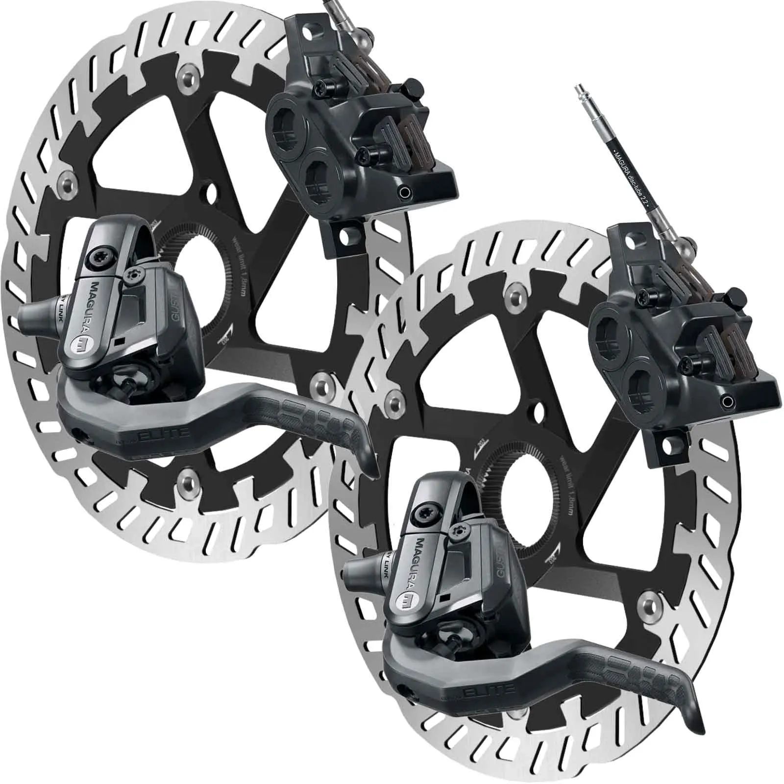 Disc Brake Set | Magura Gustav Elite disc brakes + MDR-P CL Centerlock discs, complete