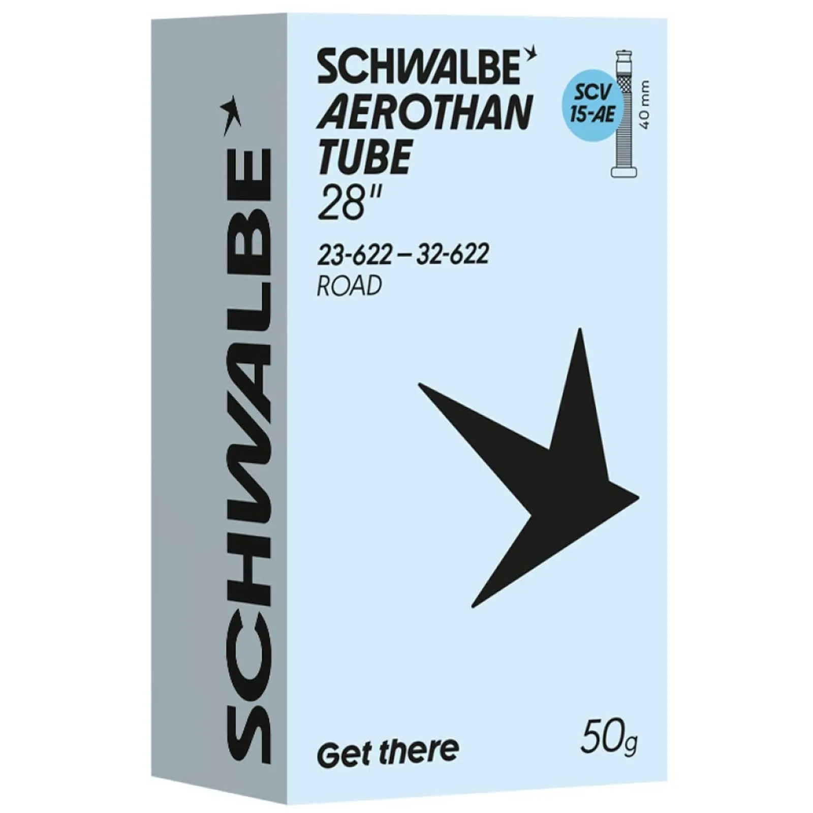Schwalbe Aerothan SCV15-AE Road TPU Inner Tube 28 inches | 23-32 x 622 with Clik Valve, 40 mm