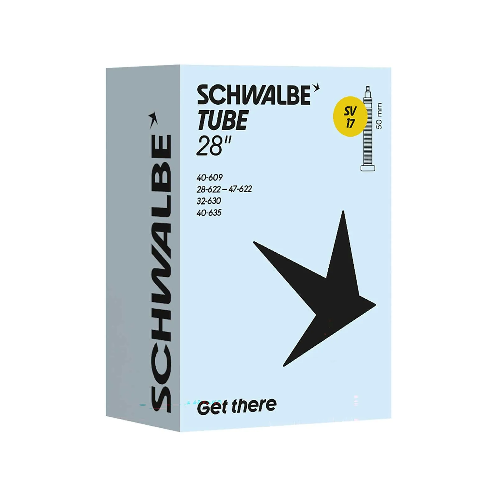Schwalbe SV 17 Inner Tube | All-road – Gravel 28-inch 28-47 x 622 Sclaverand valve 50 mm