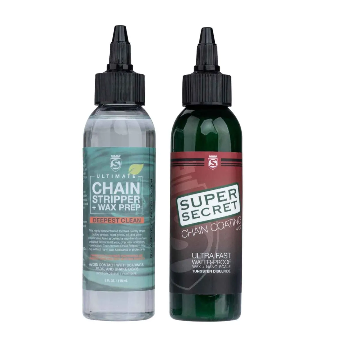 Silca Super Secret Wax Starter Pack Chain Cleaner + Liquid Wax, 118 ml each