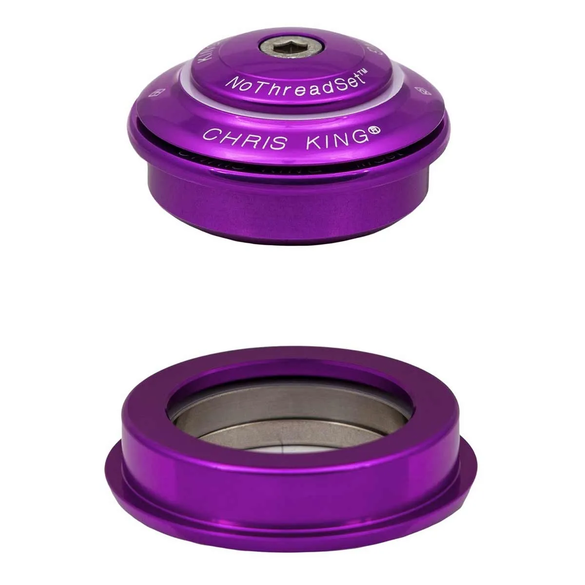 Chris King InSet i2 Tapered Headset 1 1/8 - 1.5 inches 3D violet | violet ZS44/28.6 - ZS56/40