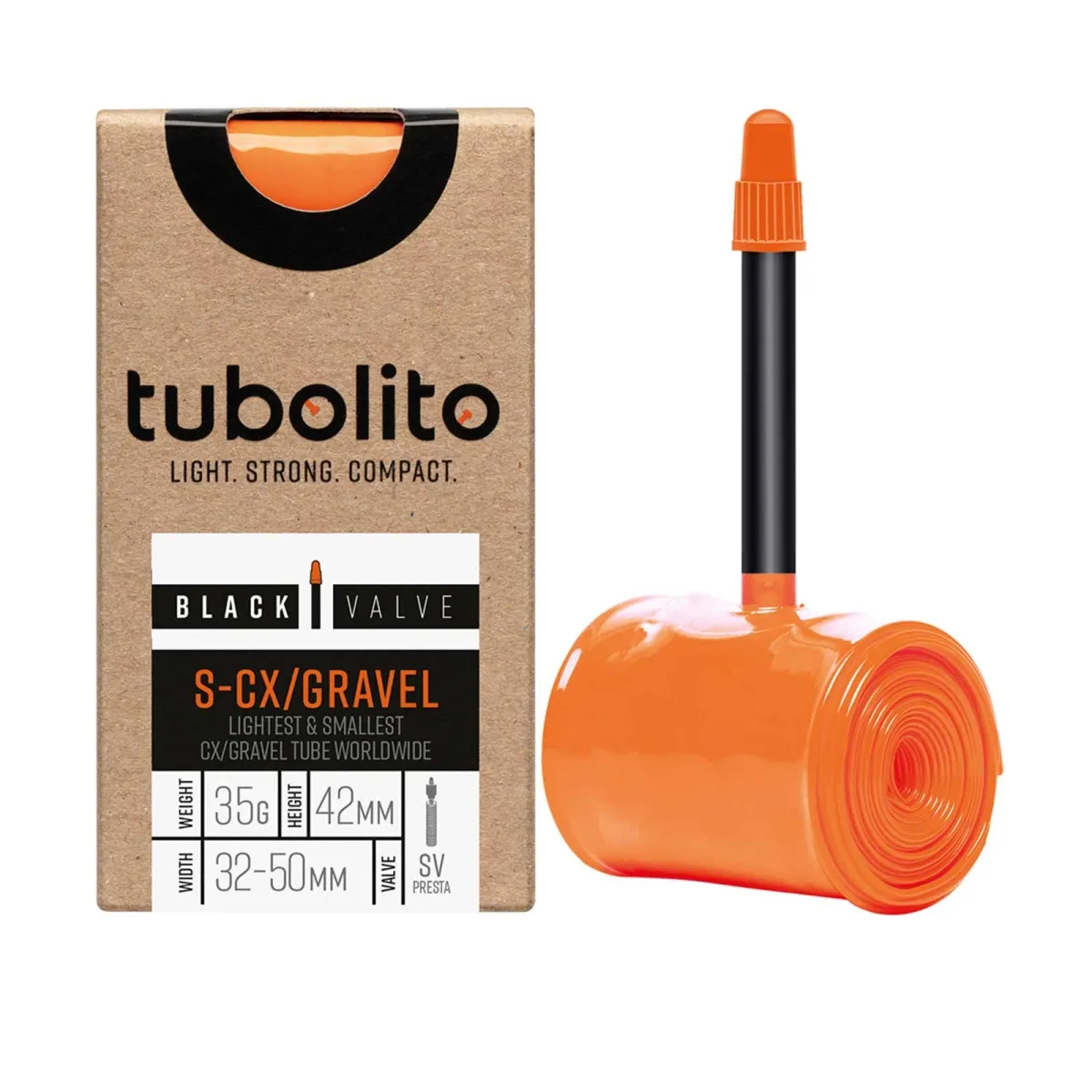 Tubolito Inner Tube S-Tubo CX/Gravel – 28 inches x 32–50 mm Sclaverand valve 42 mm black