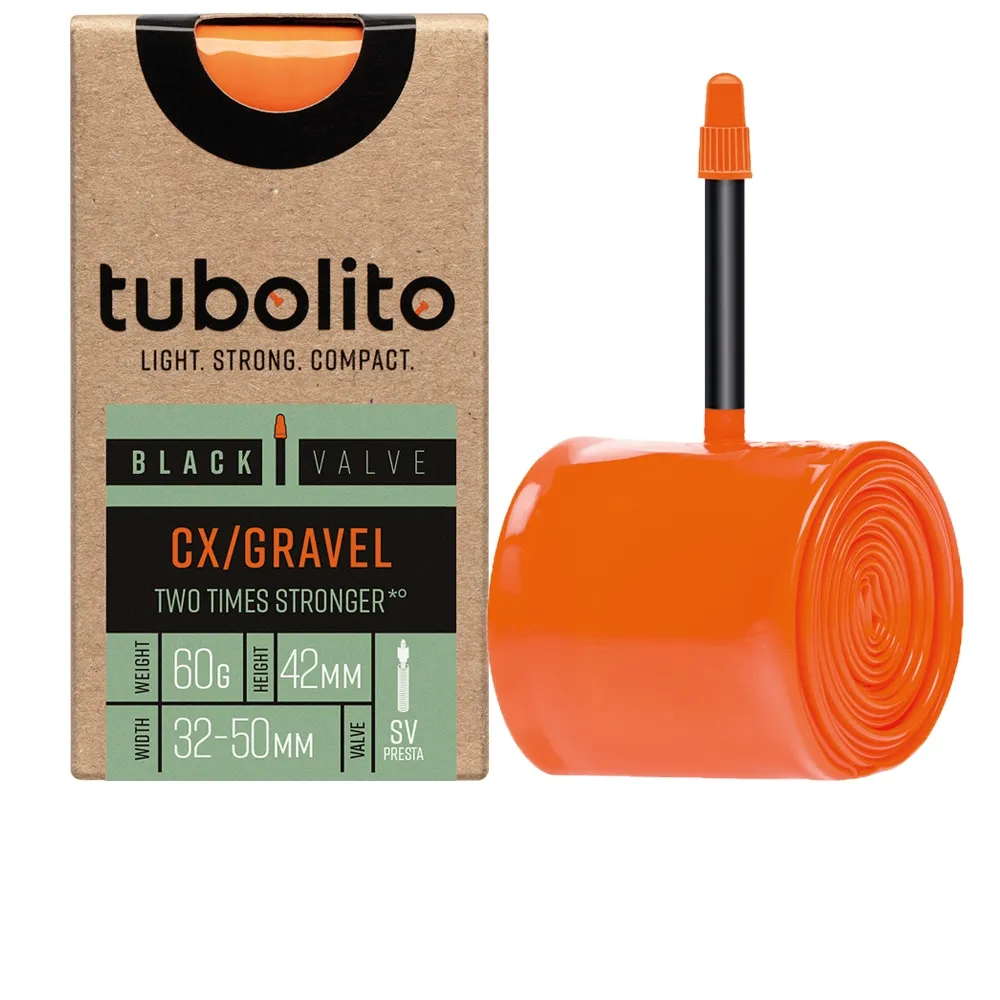 Tubolito Tubo CX/Gravel inner tube – 28 inches x 32–50 mm Sclaverand valve 42 mm black