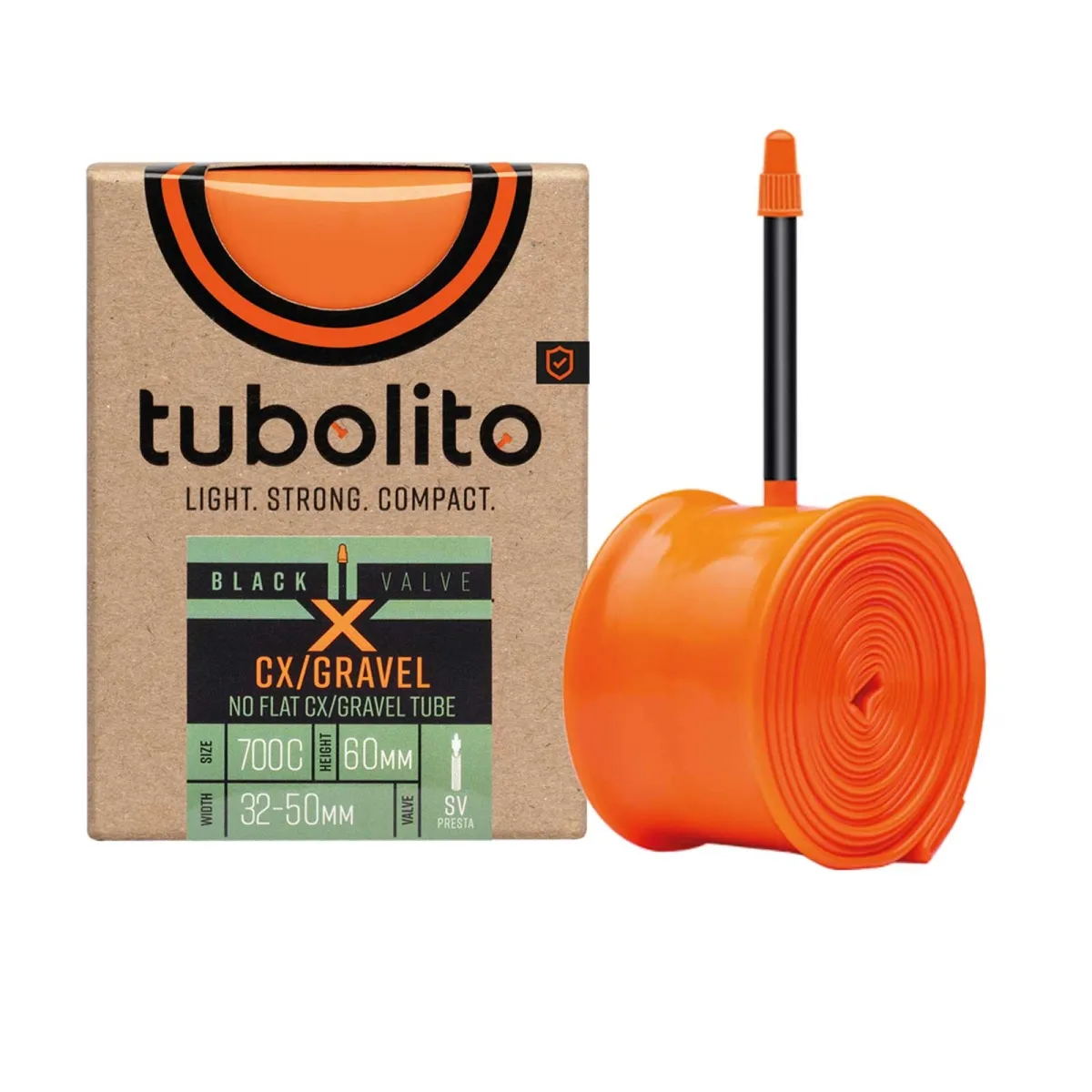 Tubolito X-Tubo CX/Gravel inner tube – 28 inches x 32–50 mm, Schlauvand valve, 60 mm, black