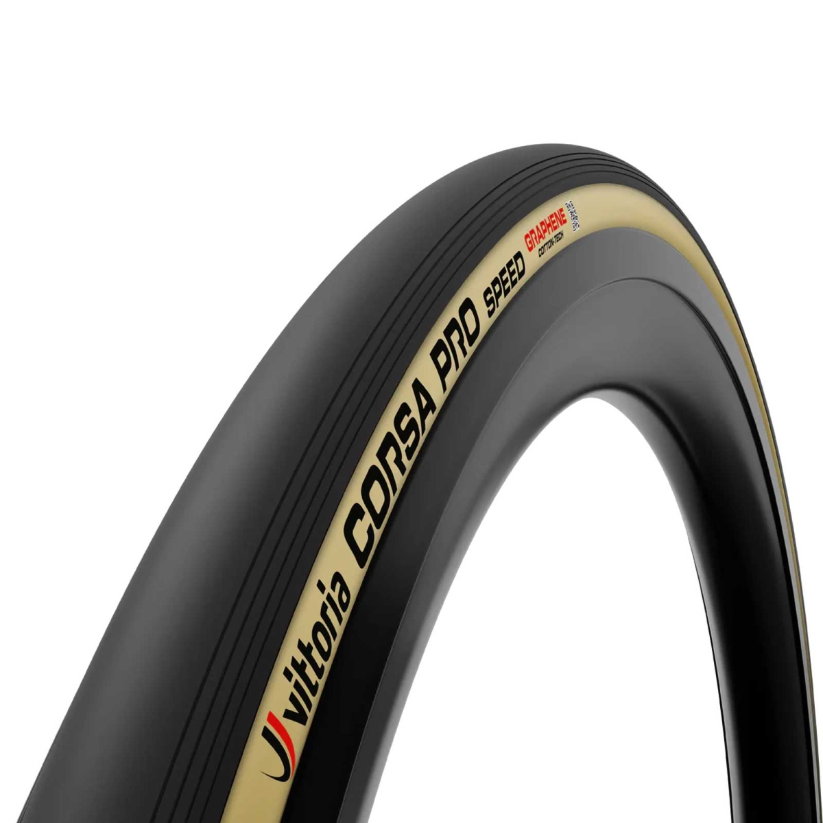 Vittoria Corsa Pro Speed Graphene 2.0 Road Tyre 28 inch / Wide Rim 29x622 Tubeless Ready black-beige