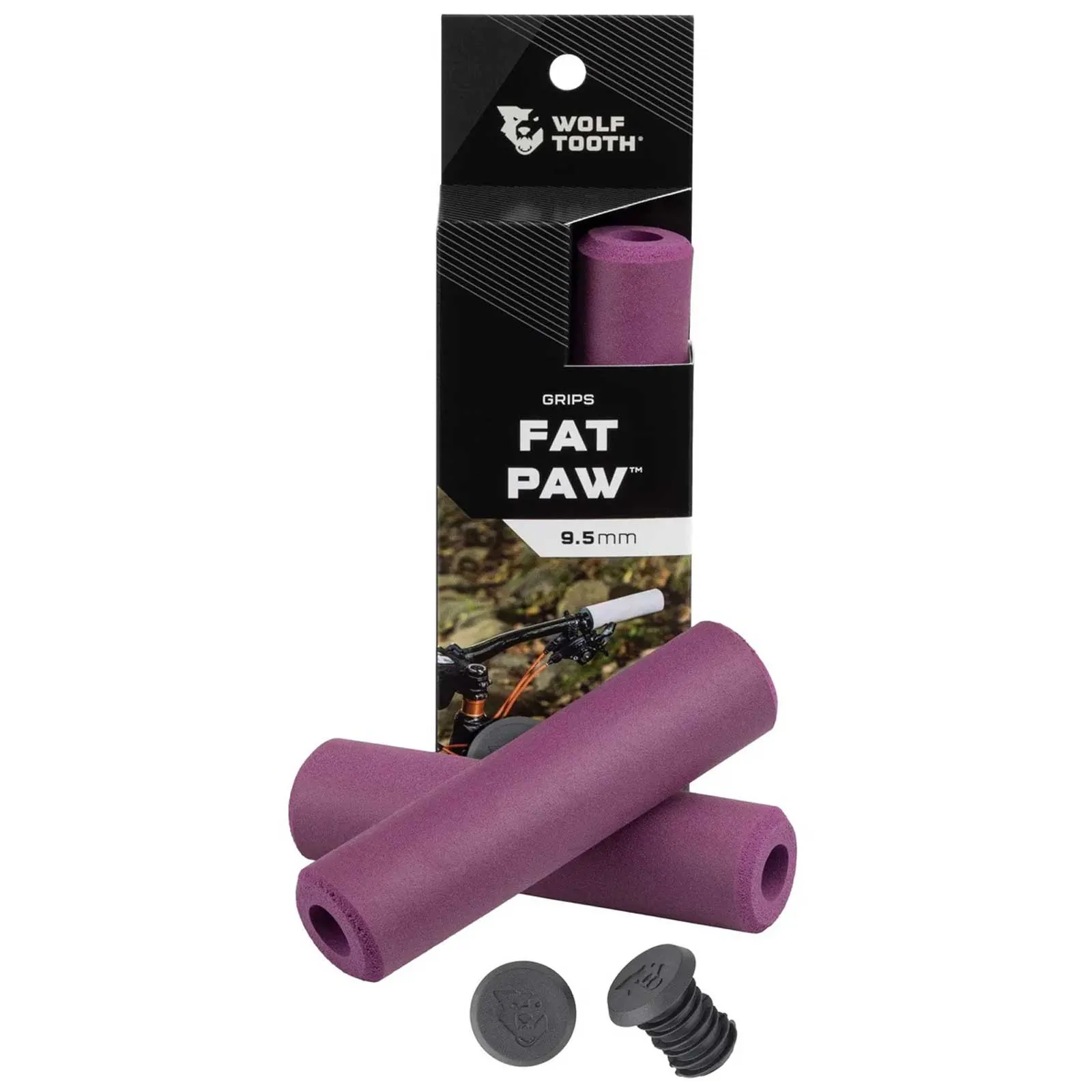 Wolf Tooth Fat Paw Handlebar Grips 36mm Colour: purple