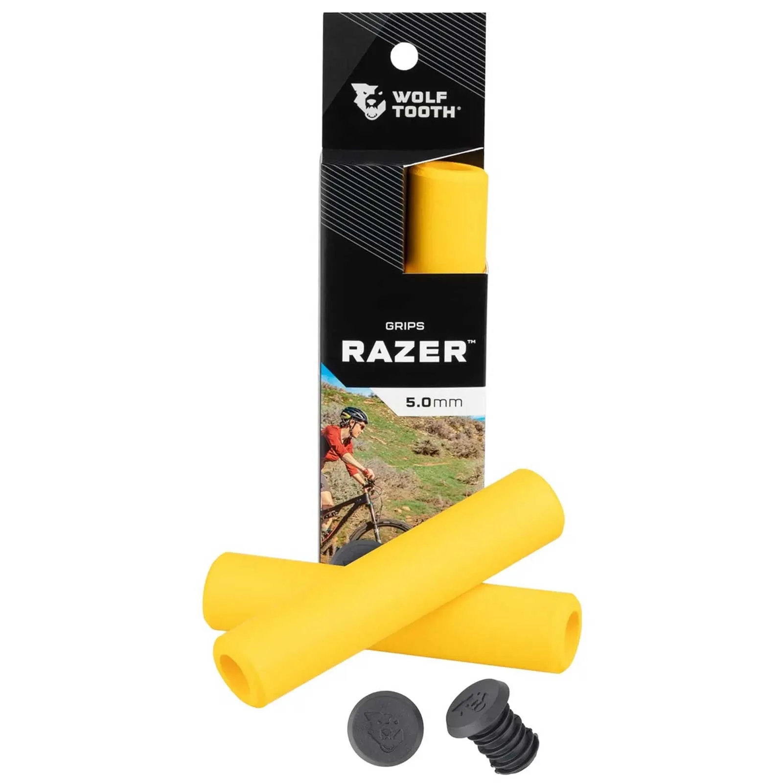 Wolf Tooth Razer Handlebar Grips 30mm Colour: yellow