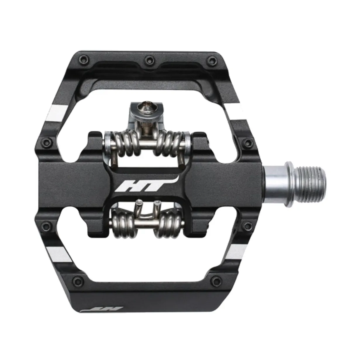 HT Components Platform Hybrid Pedals D1 Duo black incl. cleats