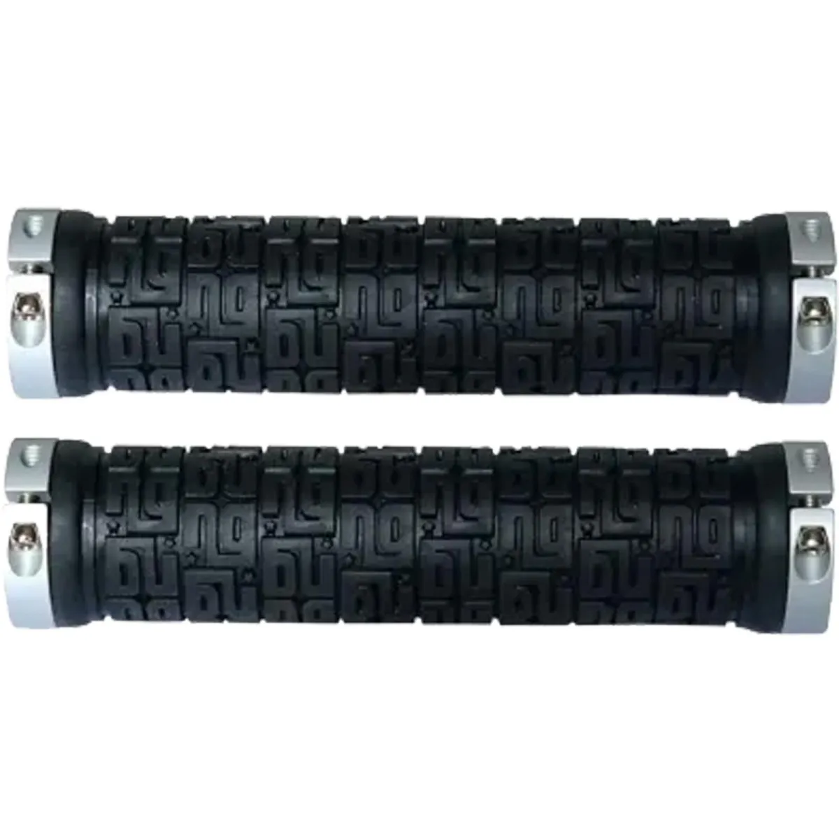 NG Sports Tulsee Lock-On Handlebar Grips – 140 x 31.5 mm, silver