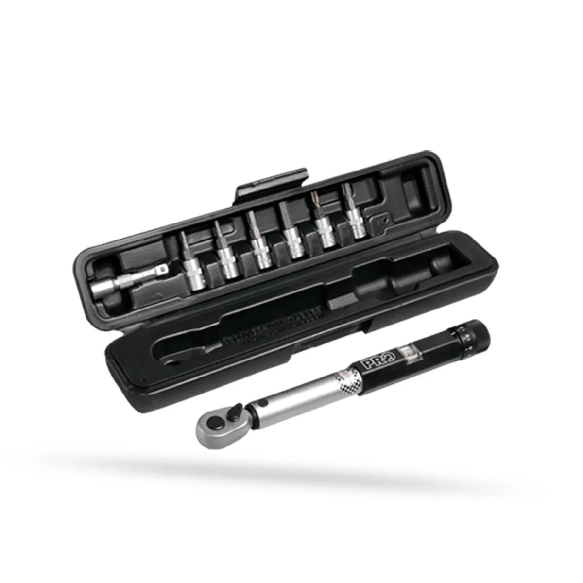 PRO 3-15Nm 1/4-inch torque wrench set including storage box