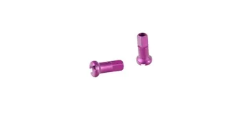 DT Swiss aluminium nipple, 2.0 mm, purple, 12 mm long
