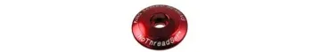 Chris King Headset Cap 1 1/8 inch NoThreadSet Sotto Voce red