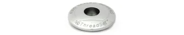 Chris King headset cap, 1 1/8 inch, NoThreadSet Sotto Voce, silver