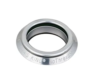 Chris King Headset Spare Part NoThreadSet Griplock | Bearing Cap Sotto Voce Silver 1 1/8 inch