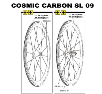 Mavic Cosmic Carbone SL Replacement Spoke, Rear Right, 306 mm, 2009 Model – SOLD OUT