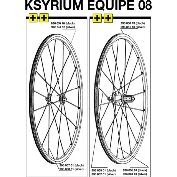 Mavic Ksyrium Equipe replacement spoke for rear wheel (right), 298.5 mm, black – limited stock