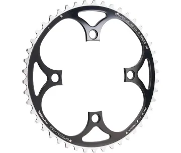 TA Specialite Chinook MTB chainring, 46 teeth, 104 mm bolt circle, 23 mm outer diameter, black
