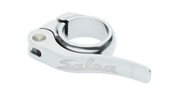 Salsa Flip Lock Seatpost Quick-Release Clamp, Silver, 28.6 mm