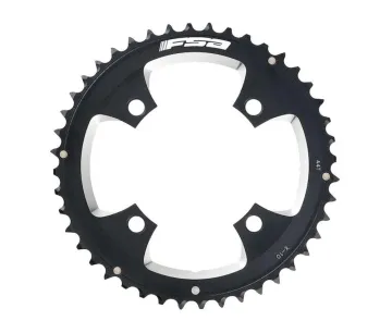 FSA chainring, 44 teeth, 104 mm bolt circle, X-10, black, WA341