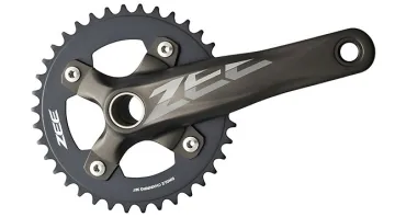 Shimano Zee FC-M640 crankset, 36-tooth chainring, 165 mm, 68–73 mm