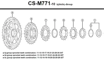 Shimano cassette lockring with spacer, aluminium, 10-speed