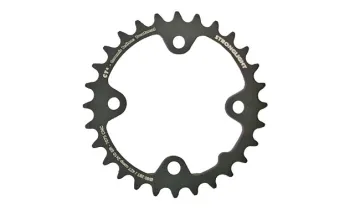 Stronglight CT 28-tooth chainring, Sram 80 LK, black, 10x2-speed