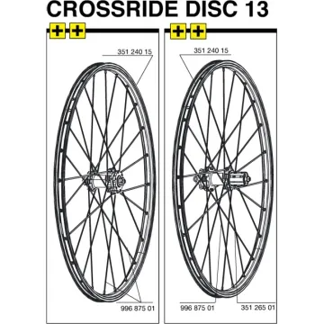 Mavic Crossride Disc Replacement Rim Rear Wheel FTS-X 26 Inch from 2013 model onwards SOLD OUT