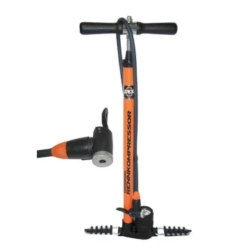 SKS Rennkompressor floor pump, orange, 16 bar, pump head E.V.A