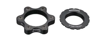 Shimano Centerlock adapter, 6-bolt to Centerlock hubs, external mounting