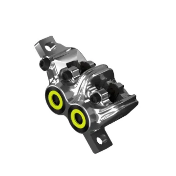 Magura MT7 Disc brake caliper, anthracite-neon-yellow with pads