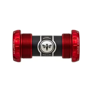 Chris King ThreadFit 24 BSA bottom bracket, red