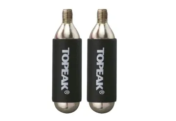 Topeak 2-pack CO2 cartridges with thread, 25 g
