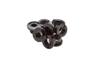Race Face Chainring Bolts M8x4mm Torx Alloy Black 4 Pieces